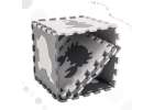 Puzzle piankowe mata dla dzieci 9 el. czarny-ecru 85cm x 85cm x 1cm 2