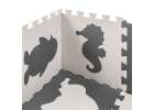 Puzzle piankowe mata dla dzieci 9 el. czarny-ecru 85cm x 85cm x 1cm 5