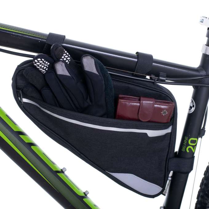 Sakwa rowerowa RALLEX trójkątna saszetka pod ramę na rower