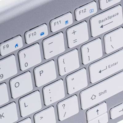 Smart TV wireless keyboard silver
