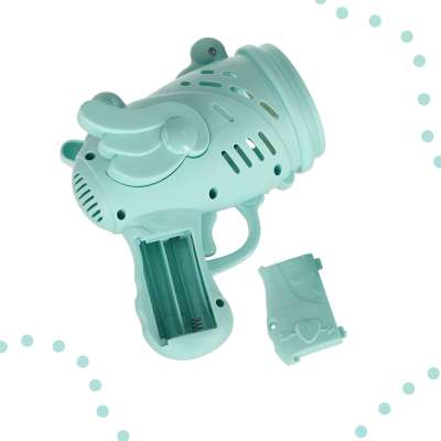 Soap bubble gun soap bubbles with wings blue