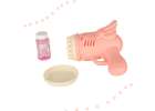Soap bubble gun soap bubbles with wings pink 7