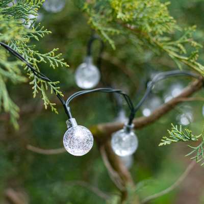 Solar ball garden lights 7m 50LED warm white