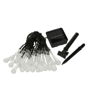 Solar garden icicle lights 6.5m 30LED warm white