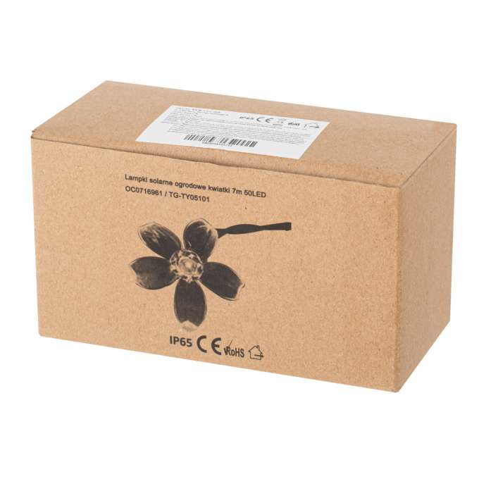 Solar garden lights flowers 7m 50LED warm white