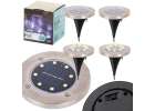 Solar ground garden invasion lights 8LED 4pcs warm white 1