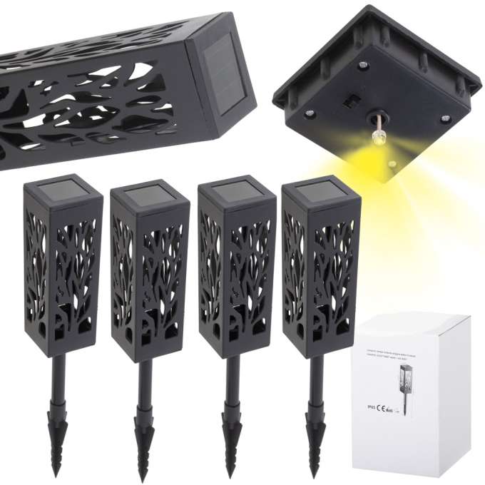 Standing solar lanterns decorative 4 pieces