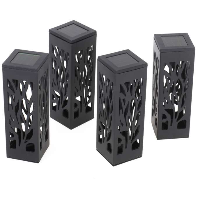 Standing solar lanterns decorative 4 pieces