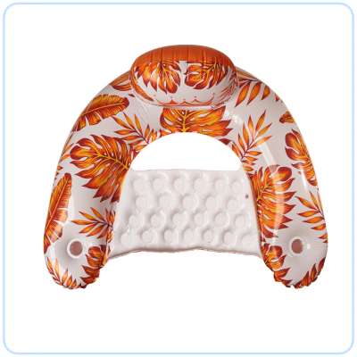 Swimming chair lounger hammock water orange