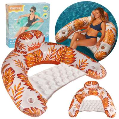 Swimming chair water lounger orange