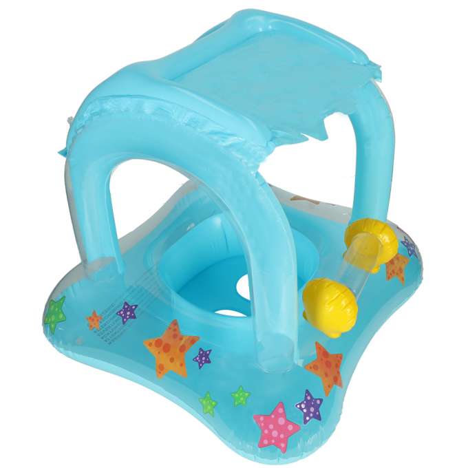 Swimming wheel inflatable pontoon with canopy max 24kg 3lata