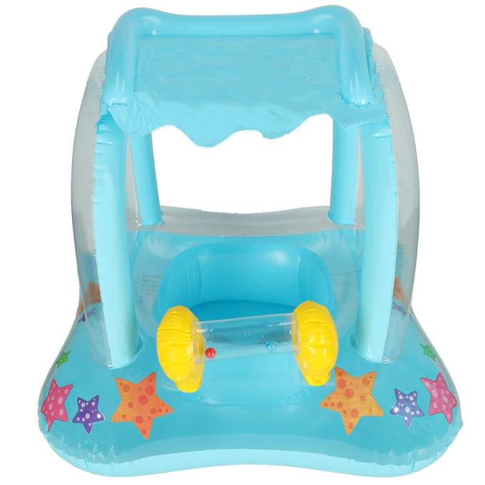 Swimming wheel inflatable pontoon with canopy max 24kg 3lata