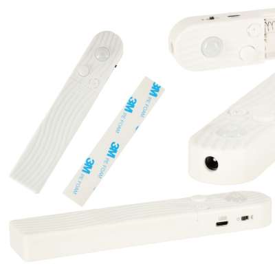 Taśma LED wodoodporna  na baterie USB czujnik ruchu 1M 59LED ciepły biały