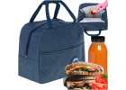 Thermal insulation bag breakfast lunch blue 1
