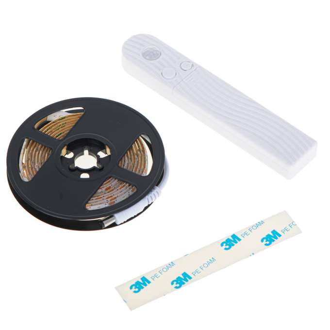 USB battery operated LED tape motion sensor 2M warm white