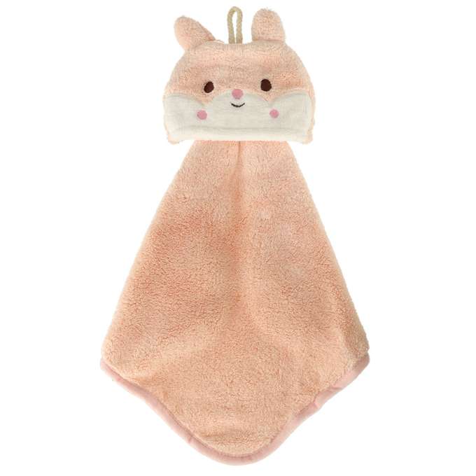 Baby hand towel 42x25cm pink rabbit