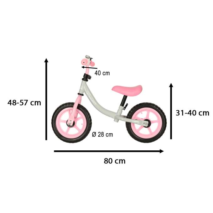 Balance bike Trike Fix Balance white and pink
