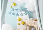 Banner sign for baby shower stars light blue 290cm x 16.5cm 2