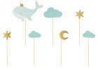Decorations for muffin cupcakes - Whale 11cm-13,5cm 7 pieces 1