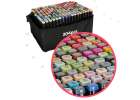 Double-sided alcohol markers in case 204 + stand 3