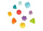 Flexible cube sensory puzzle plug-in blocks square with shape sorter 9