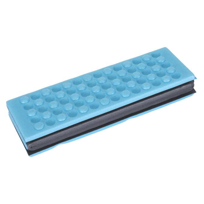 Folding foam mat for seating tourist blue