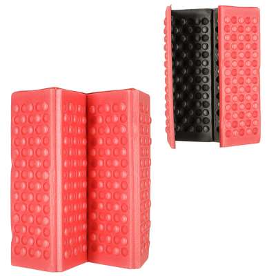 Folding foam mat for seating tourist red