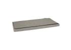 Folding pouffe with storage compartment gray large 76x38x38cm 6