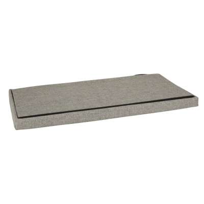 Folding pouffe with storage compartment gray large 76x38x38cm