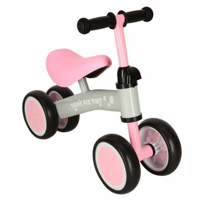 Four-wheeled balance bike Trike Fix Tiny pink