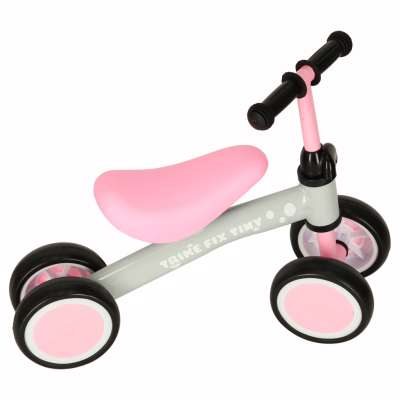 Four-wheeled balance bike Trike Fix Tiny pink