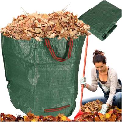 Garden leaf waste garbage can 272 l bag large