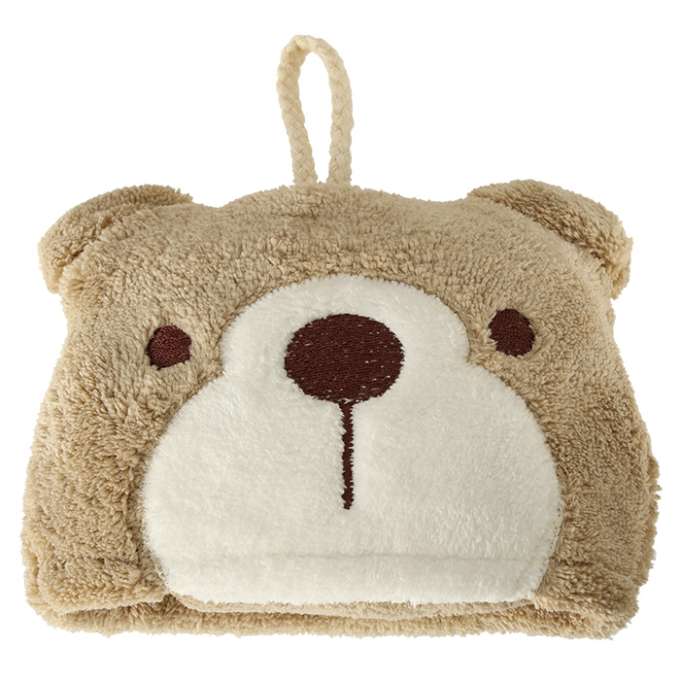 Hand towel for children 42x25cm brown teddy bear