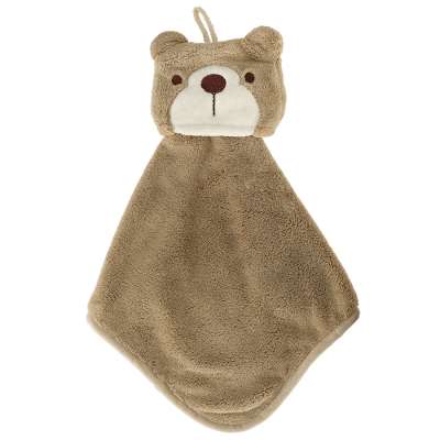 Hand towel for children 42x25cm brown teddy bear