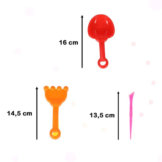 Kinetic sand accessories toy molds shovels 28el.