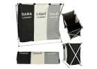 Laundry basket segregation organizer 3 compartments 135l 1