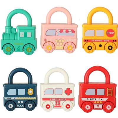 Log cars Montessori sensory toy