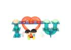 Magnetic blocks marble ball track glowing 202 pieces 3