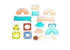 Magnetic blocks marble ball track glowing 202 pieces 10