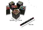 Markery dwustronne alkoholowe w etui 204 + podstawka 2