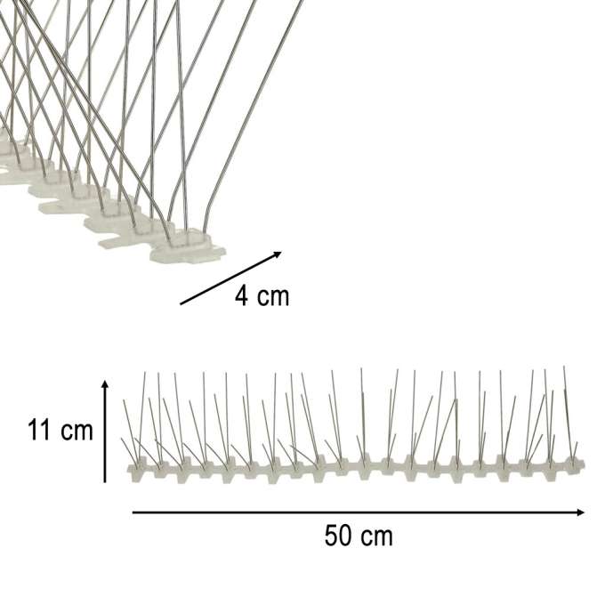 Metal spikes for birds pigeons 50cm x 11cm x 4cm