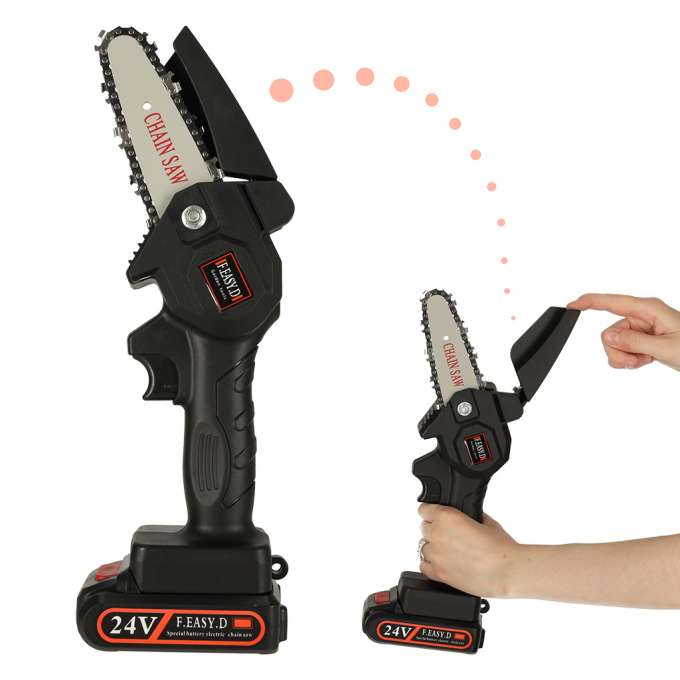Mini chainsaw USB saw in case