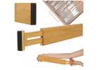 Organizer do szuflady bambusowy separator regulowany na sztućce narzedzia 43cm 1 sztuka 1