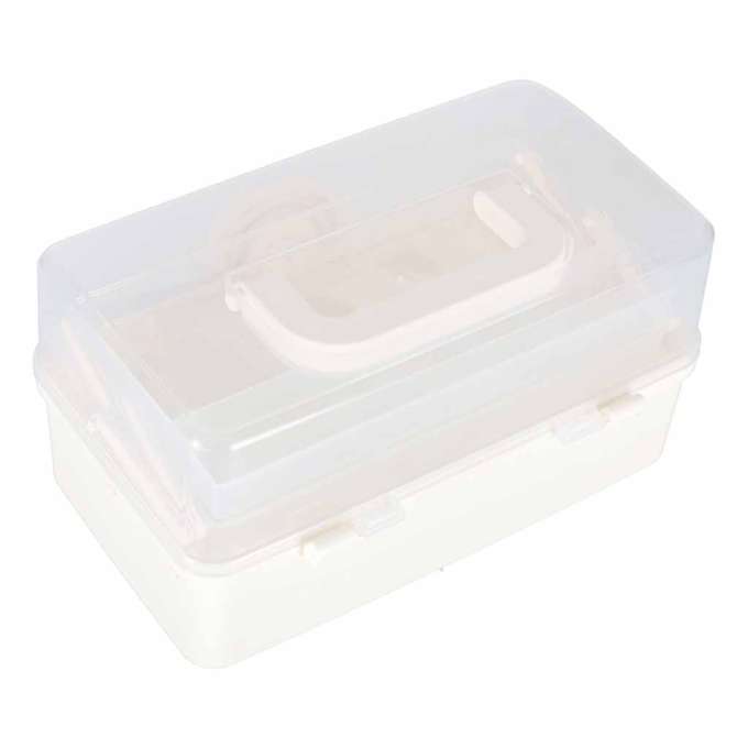 Organizer na leki pojemnik pudełko kasetka apteczka duży XL na zamek skrzynka 29x19x15,5 cm