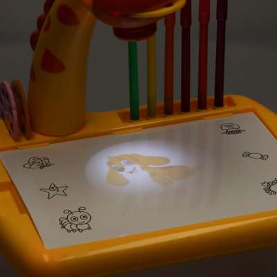 Projector projector drawing table giraffe yellow