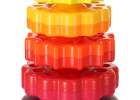 Rainbow tower pyramid pinwheel spiral for stacking 3
