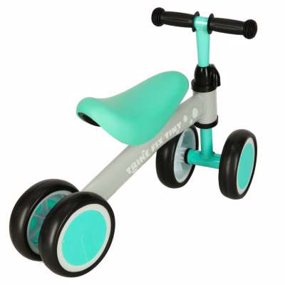 Rowerek biegowy Trike Fix Tiny jeździk chodzik 4 koła regulacja kierownicy miętowy