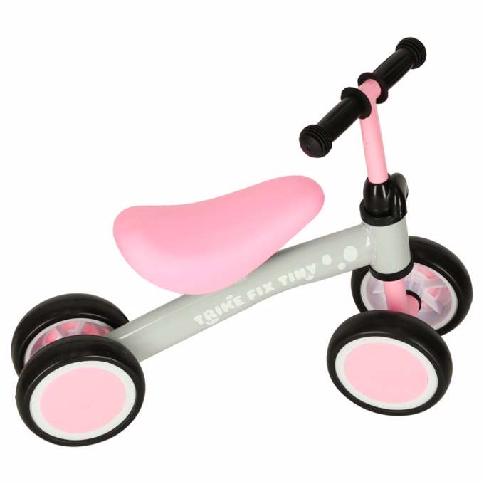 Rowerek biegowy Trike Fix Tiny jeździk chodzik 4 koła regulacja kierownicy różowy