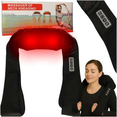 Shiatsu neck neck back warming massage collar massager