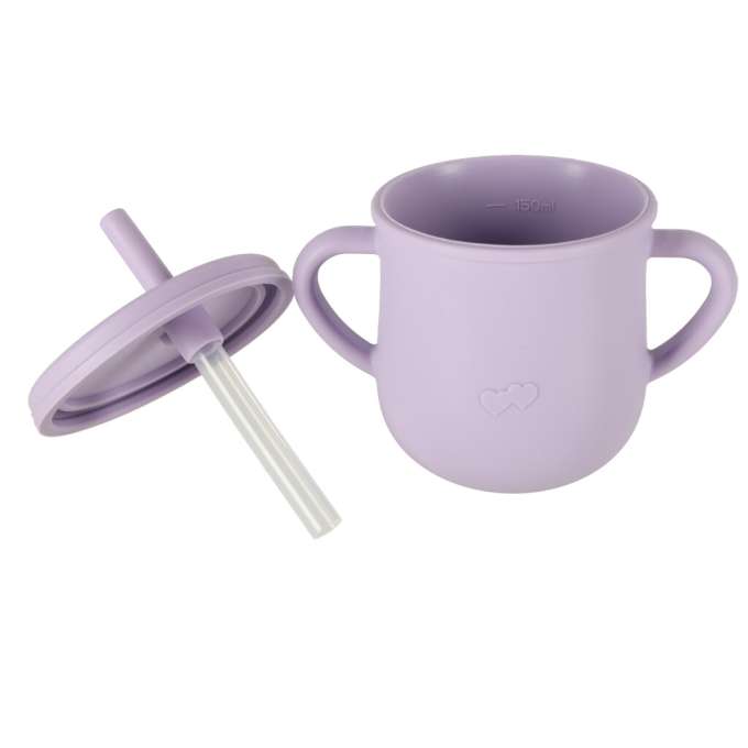 Silicone dishes for kids crab set of 9 items purple